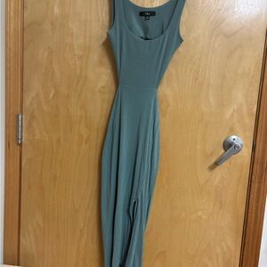 Lulu's Teal Maxi Dress